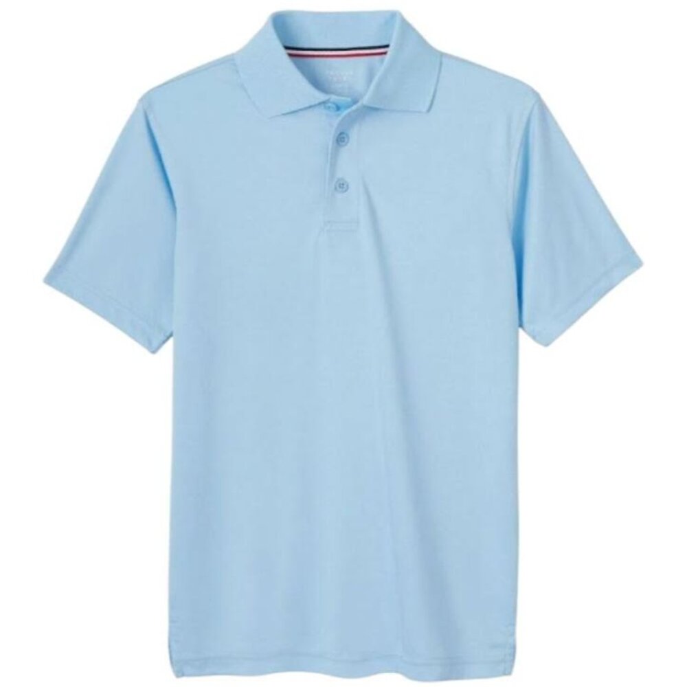 French Toast SA9524 Girls Short Sleeve Active Polo Light Blue